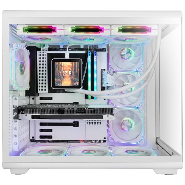 Mars Gaming MCREVPROW tietokonekotelo Midi Tower Valkoinen