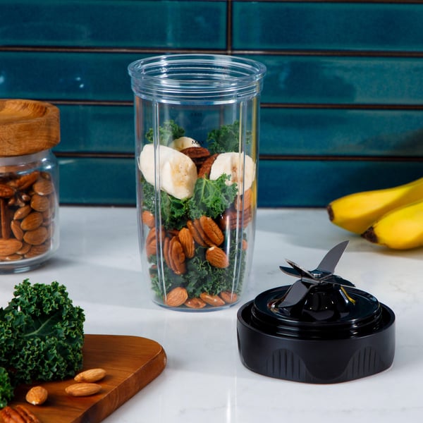 NutriBullet NB1206DGCC 0,9 L Bordplade blender 1200 W Sort, Transparent
