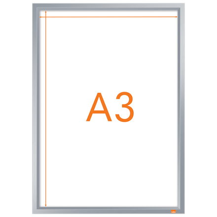 Nobo Impression Pro A3 skifteramme med aluminiums klikramme