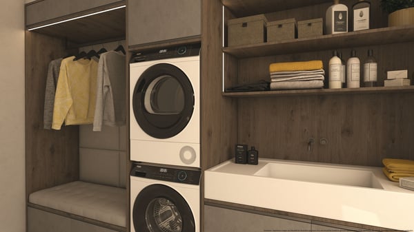 Haier HD90-A3939E tumlare Fristående Frontmatad 9 kg Vit