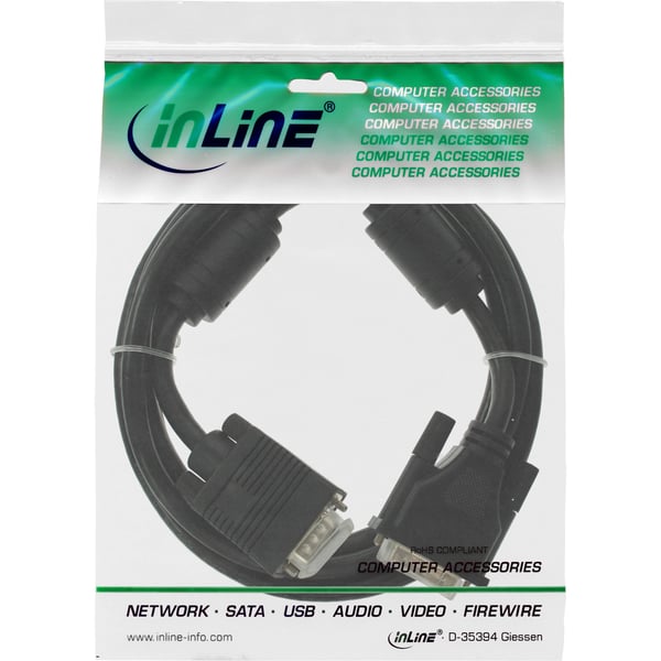 InLine D-Sub - DVI-A M-M 2m D-sub (DB-25) Sort