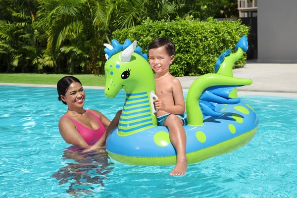 Bestway 41476 pool og strand flyder Blå, Grøn Mønster Badedyr