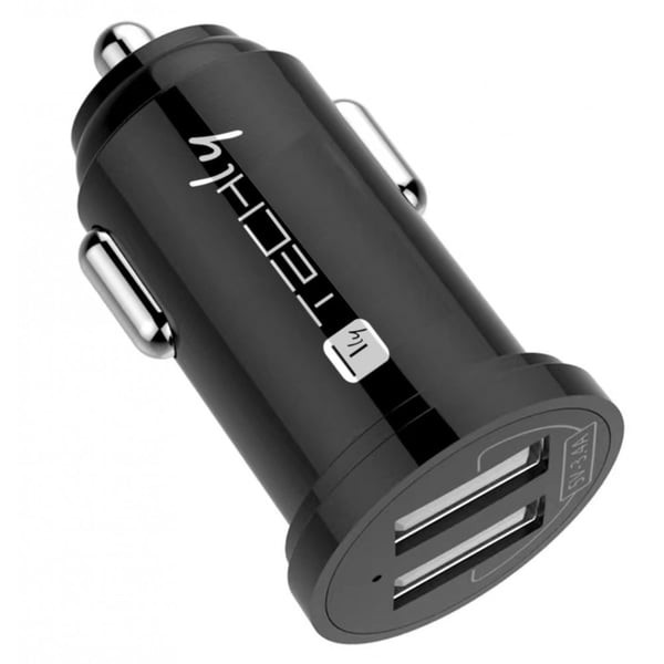 Techly IUSB2-CAR5-A24 oplader til mobil enhed Universel Sort Cigartænder Automatisk
