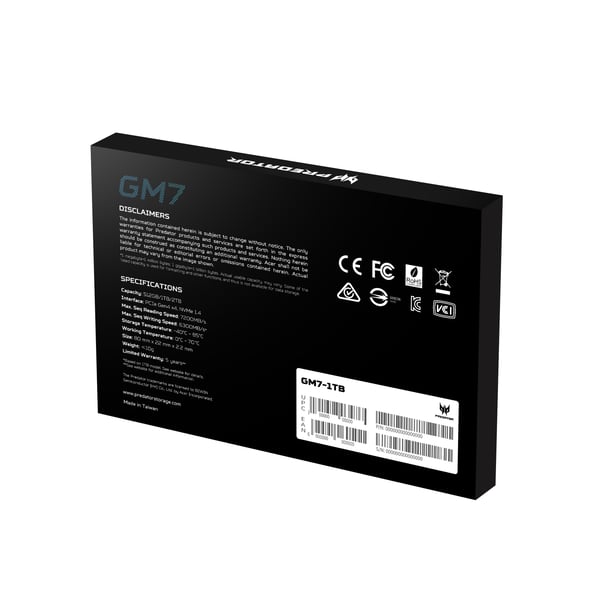 Predator GM7-1TB M.2 PCI Express 4.0 NVMe