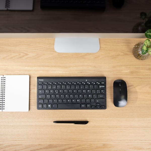 TooQ TQKMW-3101-B tastatur Mus inkluderet Universel RF trådløst Sort