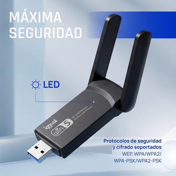 iggual IGG320952 netværkskort WLAN 1300 Mbit/s