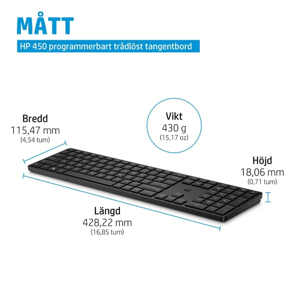 HP 450 trådlös BLK programmerbar