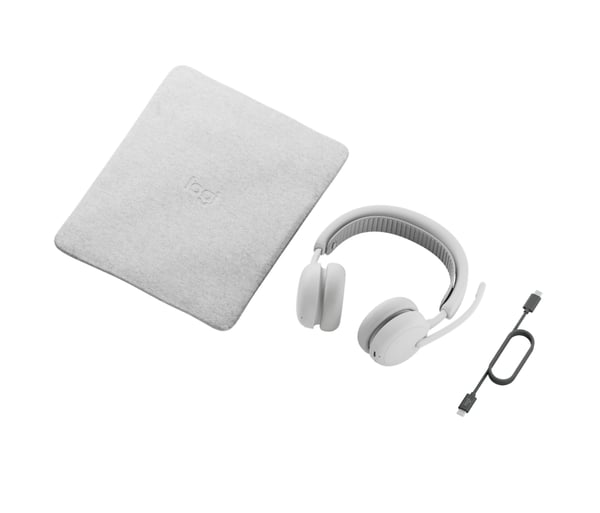 Logitech Zone Wireless 2 ES Headset Kabel & trådløs Opkald/musik USB Type-C Bluetooth Hvid