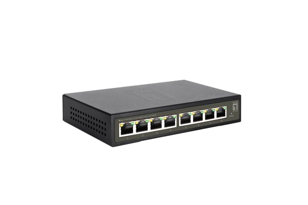 LevelOne GES-2108 verkkokytkin Hallittu L2 Gigabit Ethernet (10/100/1000) Musta