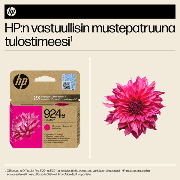 HP 924e alkuperäinen magenta EvoMore -mustepatruuna