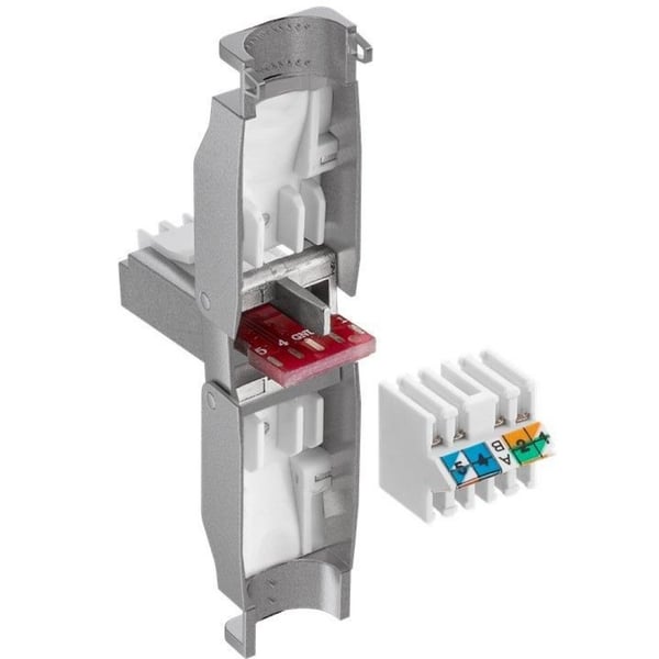 Techly IWP-8P8C-TLS6T kabelsamler RJ-45 Sølv