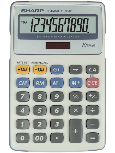 Sharp EL-334F regnemaskine Desktop Finansiel Grå