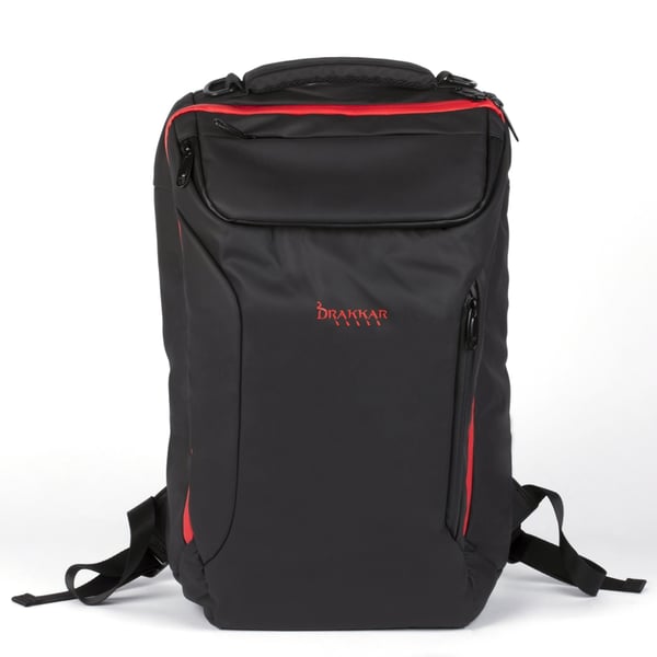 Konix Drakkar KX DK RAGNARR 17' GAMING BACKPAC 43,2 cm (17") Rygsæk Sort, Rød