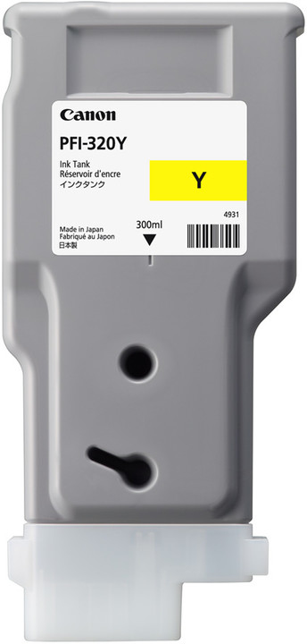Canon PFI-320Y mustekasetti 1 kpl Alkuperäinen Keltainen