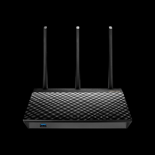 ASUS RT-AC1900U trådløs router Gigabit Ethernet Dual-band (2,4 GHz / 5 GHz) Sort