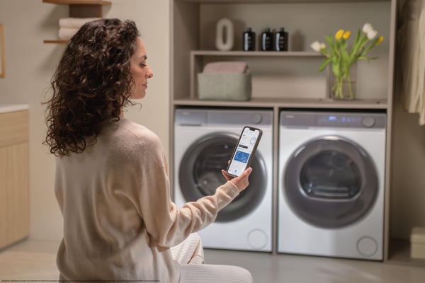 Haier X Series 7 HD90-A367U1-IT tørretumbler Fritstående Front-læsning 9 kg Hvid