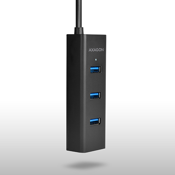 Axagon HUE-S2B gränssnittshubbar USB 3.2 Gen 1 (3.1 Gen 1) Type-A 5000 Mbit/s Svart