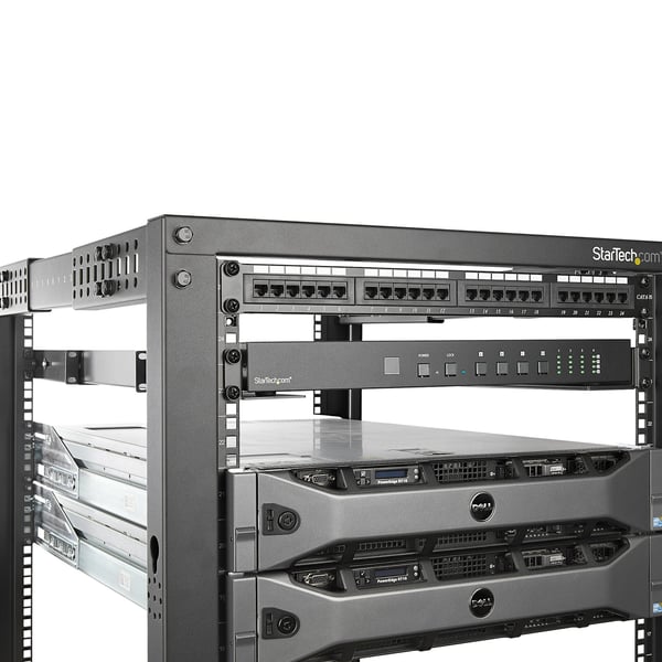StarTech.com 1U serverrackskinner med justerbar monteringsdybde