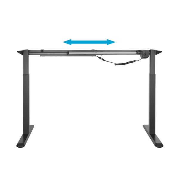 AISENS DF01B-079 stel til skrivebord Elektrisk 2 ben Sort