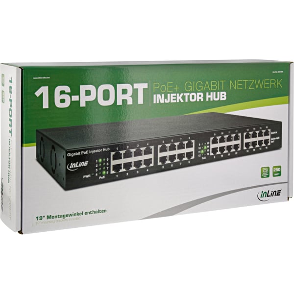 InLine 32316H PoE-adapters Gigabit Ethernet 56 V
