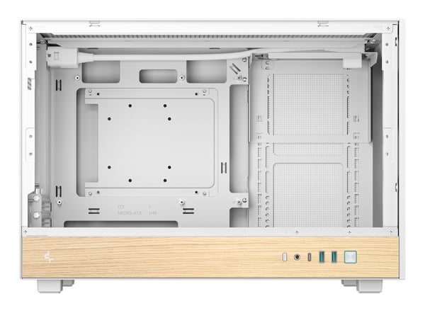 DeepCool CH260 WOOD WH Skrivbord Vit, Trä