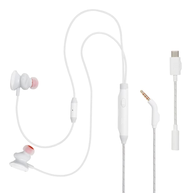 JBL Quantum 50C Kuulokkeet Langallinen In-ear Pelaaminen Valkoinen
