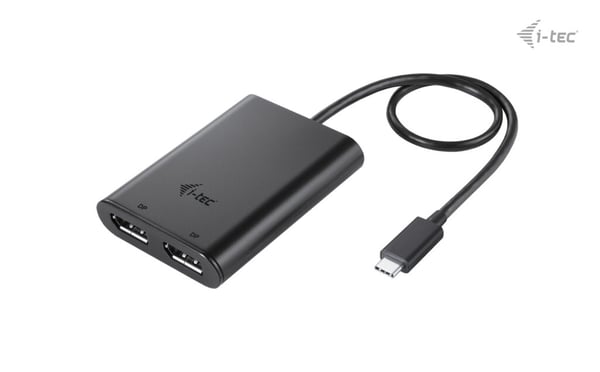 i-tec C31DUAL4K60DP USB-grafikadapter 7680 x 4320 pixlar Svart