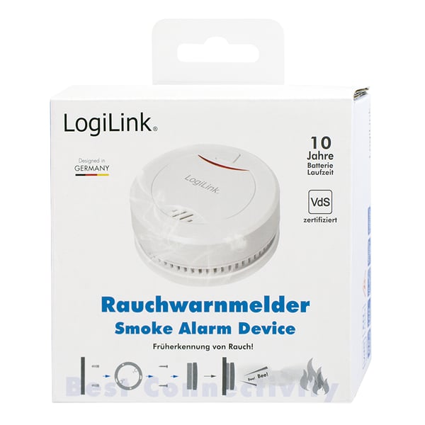 LogiLink SC0010 rökdetektorer Fotoelektrisk reflektionsdetektor Trådlös