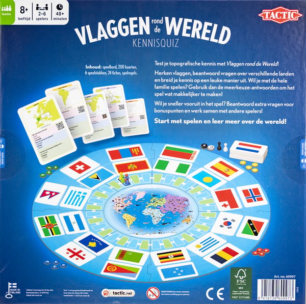 Tactic Flags around the World Brädspel Utbildning