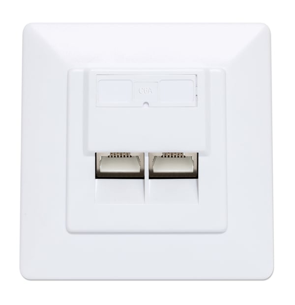 Intellinet 771917 stikkontakt 2 x RJ-45 Hvid