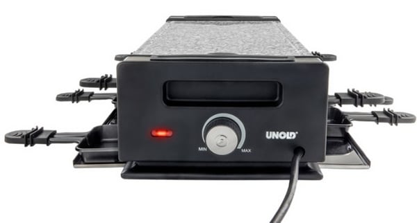 Unold 48730 raclettepannu 8 henkilö(t) 1200 W Musta, Ruostumaton teräs