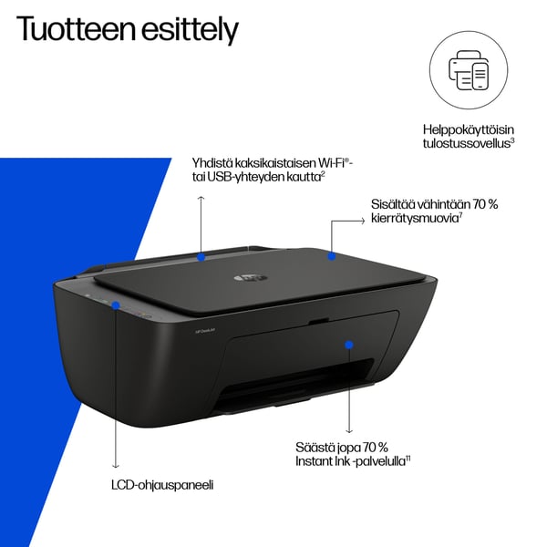 HP DeskJet 2920 Langaton All-in-One Väri Tulostin, Instant Ink