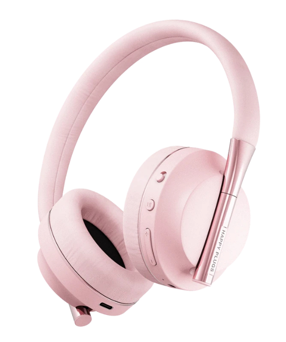 Happy Plugs PLAY Headset Kabel & trådløs USB Type-C Bluetooth Lyserød guld