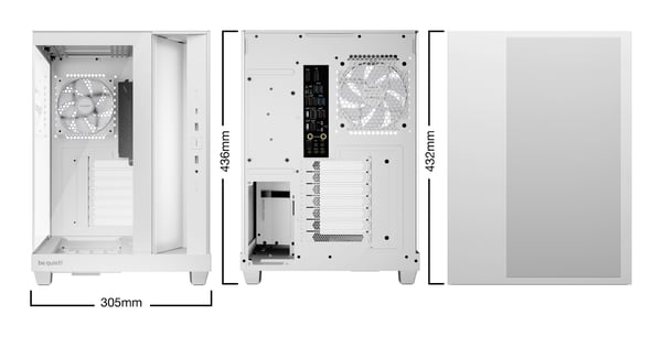 be quiet! Light Base 500 LX White Midi Tower Hvid