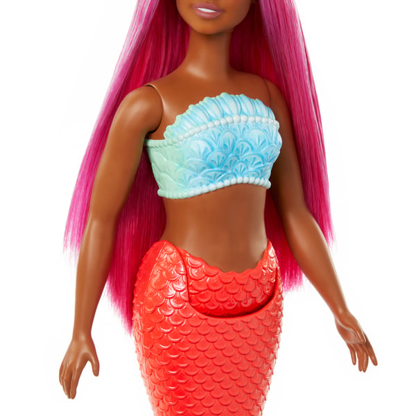Barbie A Touch of Magic Barbie-merenneitonuket, värikkäät hiukset ja pyrstöt sekä hiuspannat