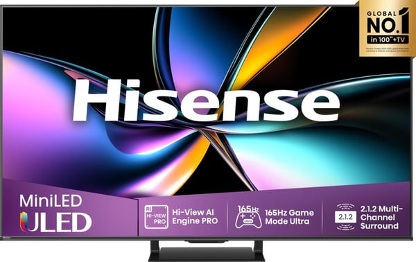 Hisense 55U7Q PRO 139,7 cm (55") 4K Ultra HD Smart-TV Wi-Fi Svart 500 cd/m² Hisense 55U7Q PRO 139,7 cm (55") 4K Ultra HD Smart-TV Wi-Fi Svart 500 cd/m²