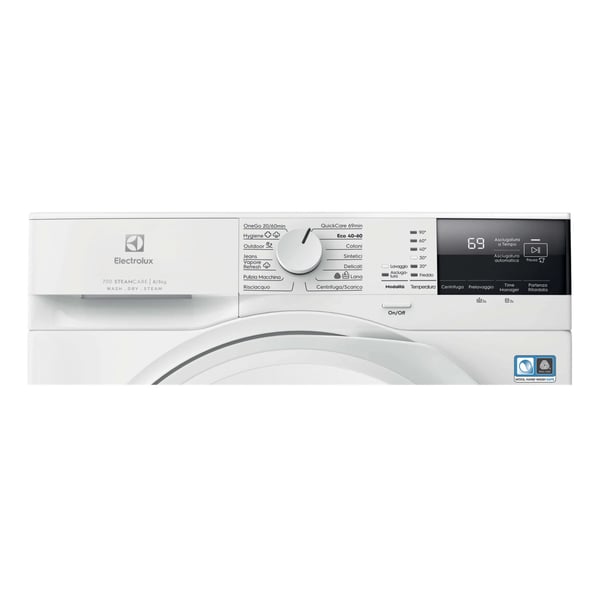 Electrolux EW7W285W vaskemaskine - tørretumbler Fritstående Front-læsning Hvid