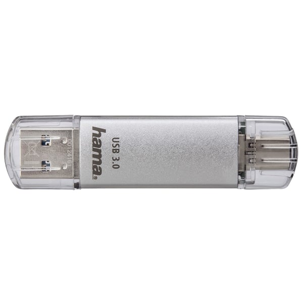 Hama C-Laeta USB-nøgle 64 GB USB Type-A / USB Type-C 3.2 Gen 1 (3.1 Gen 1) Sølv