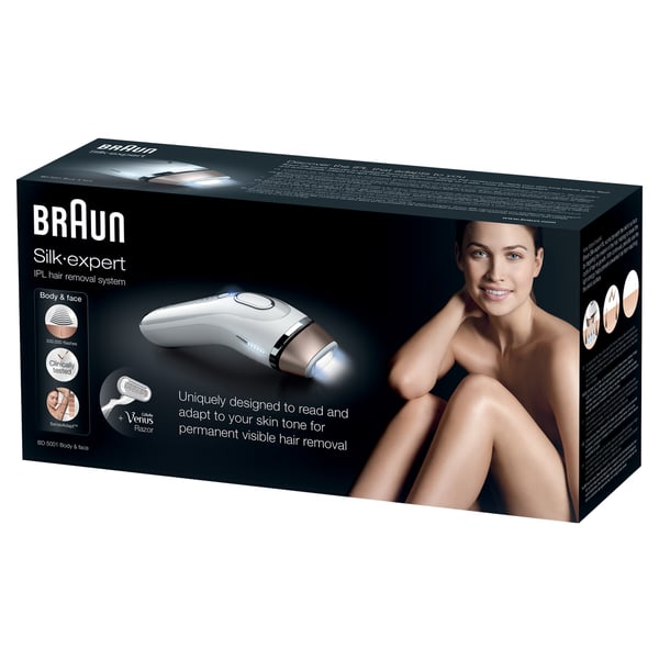 Braun IPL BD 5001 Intenst pulserende lys (IPL) Guld, Hvid