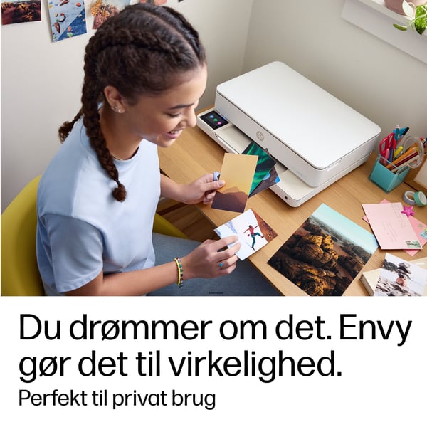 HP ENVY 6110e Trådløst All-in-One Farve Printer, Instant Ink; Fotoudskrivning