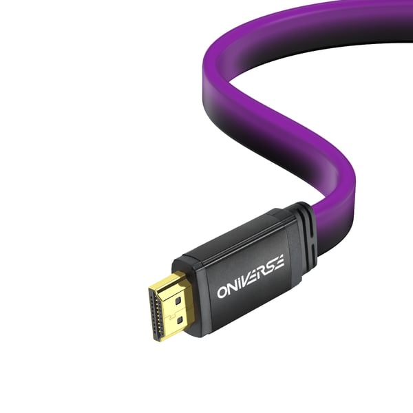 Oniverse ONICAB2-HDMILED-PRPL HDMI-kabel 2 m HDMI Type A (Standard) Lilla