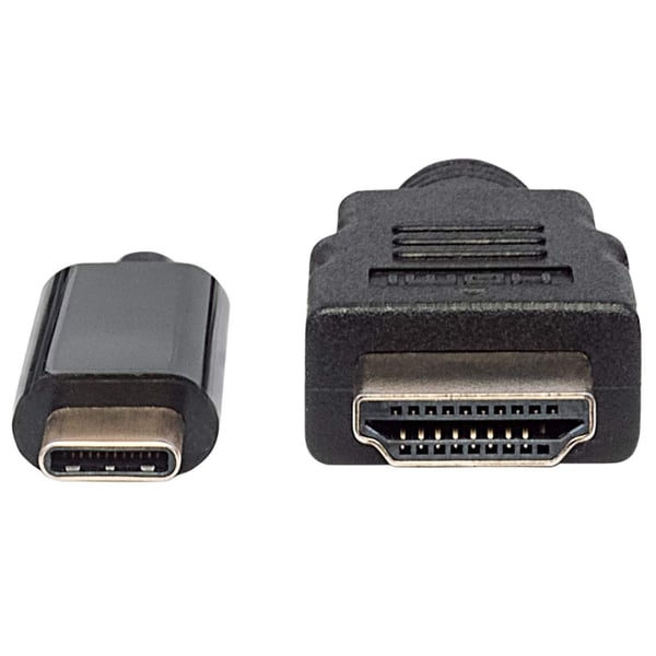Manhattan 152235 videokaapeli-adapteri 1 m USB Type-C HDMI-tyyppi A (vakio) Musta