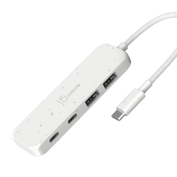 j5create Miljövänlig USB-C till 4-portars hubb för typ-C och typ-A Gen 2