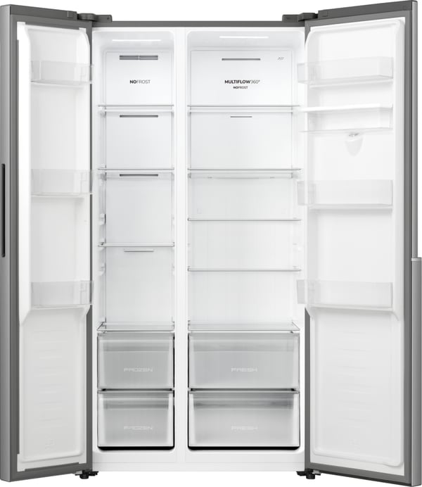 Gorenje NRS917E41XWD Kombinerad kyl/frys side-by-side Fristående 541 l Grå