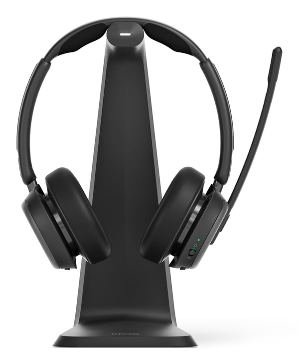 EPOS IMPACT 1061T ANC Kuulokkeet Langaton Pääpanta Toimisto/puhelukeskus Bluetooth Latausteline Musta