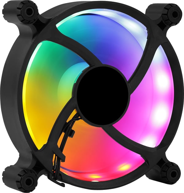Aerocool Spectro 12 FRGB Datorväska Fan 12 cm Svart, Translucent 1 styck