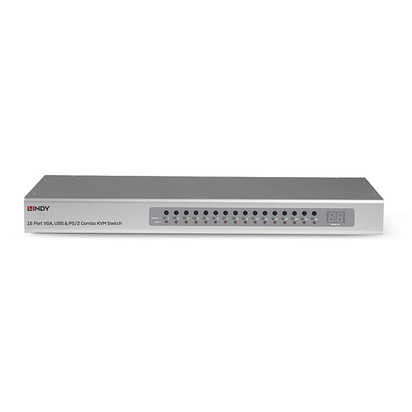 Lindy 39527 KVM-switchar Rackmontering Silver