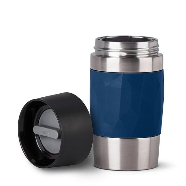 EMSA Travel Mug Compact 300 ml Blå, Rostfritt stål