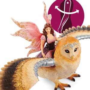 schleich BAYALA Fairy In Flight On Glam-Owl
