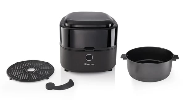 Hisense HAF1350DR Yksi 6,7 L Erillinen 1350 W Kuumakiertoilmakypsennin Musta